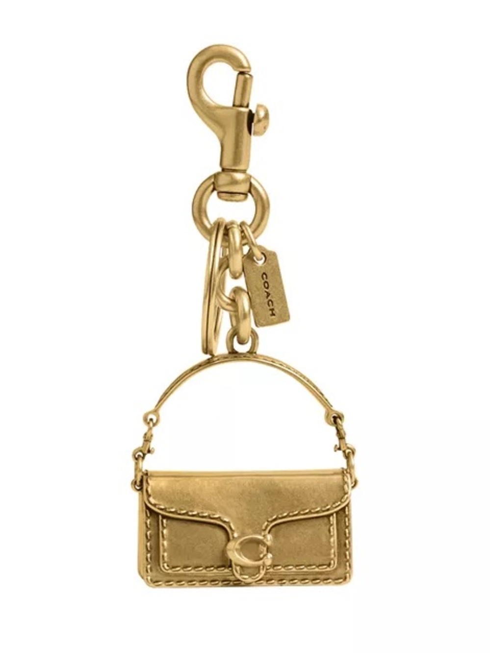 Coach Tabby Bag Charm in Gold